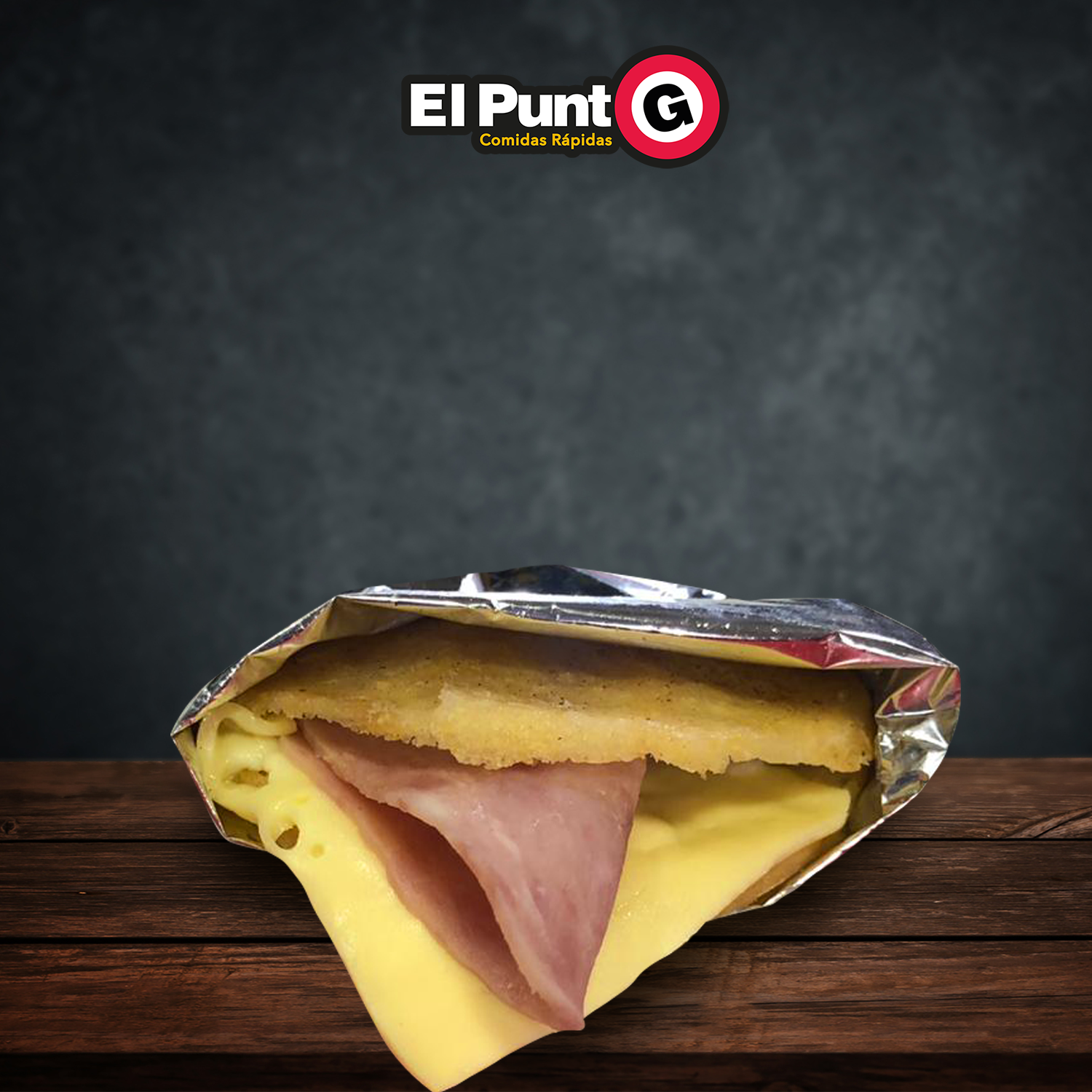 Arepa Jamón y Queso